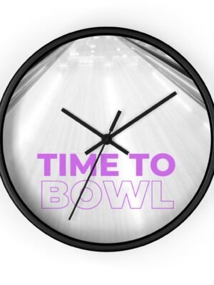 Time to Bowl Wall Clock