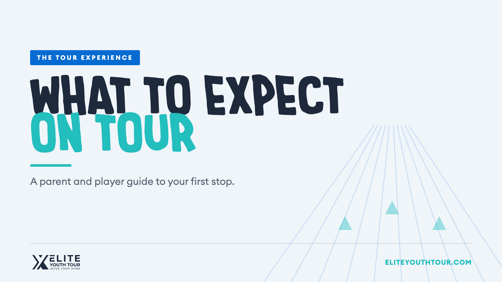 Elite Youth Tour blog header reading What to Expect on a Junior Bowling Tour, a parent and player guide